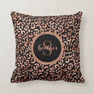 Skriv ut Chic av leopard på djur Kudde