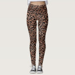 Skriv ut Chic av leopard på djur Leggings<br><div class="desc">Ett trendig och en chic par leopardrester. Mönster är dekorerat med folie av ro guld och svart. Designad av Blackberry Boulevard.</div>