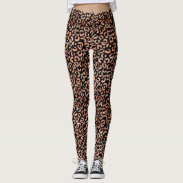 Skriv ut Chic av leopard på djur Leggings