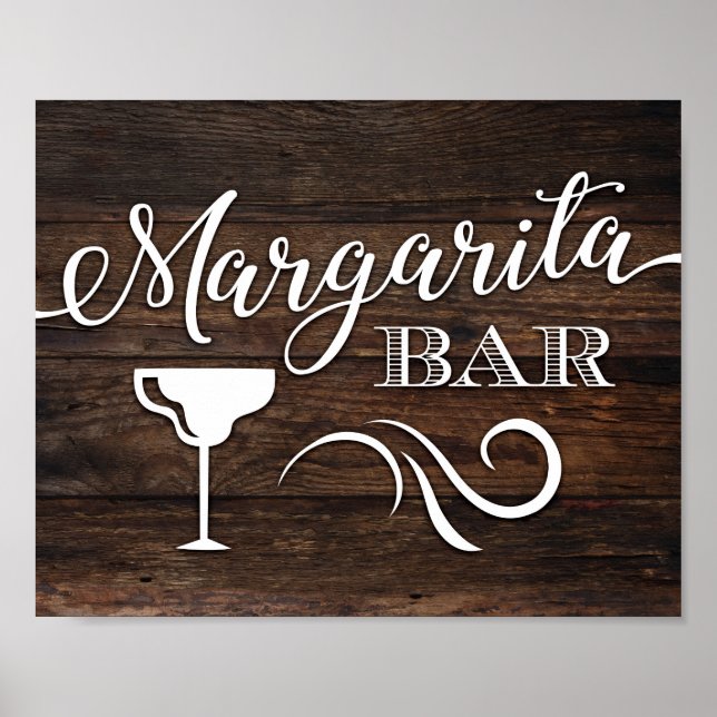 Skriv ut Chic MARGARITA PUB Poster (Framsidan)