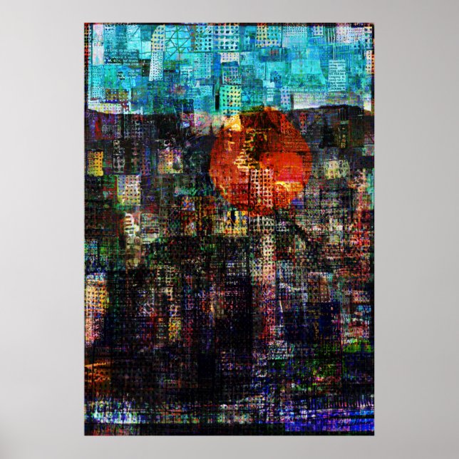 Skriv ut "City Sol 2" Poster (Framsidan)