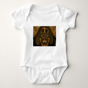 Skriv ut "Coffee Brown Fluid Kaleidoscope Art Prin T-shirt