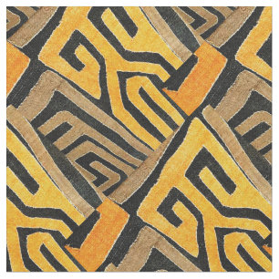 Skriv ut contemporary African Lera Trasa Tyg