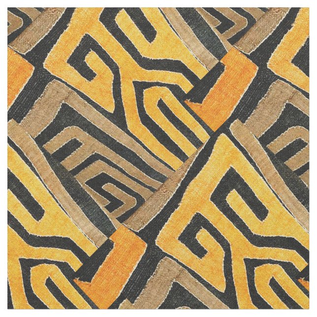 Skriv ut contemporary African Lera Trasa Tyg (Närbild)