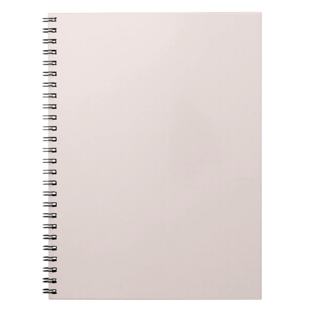 Skriv ut Creamy Coconut Neutralt Solid Färg Anteckningsbok (Framsidan)