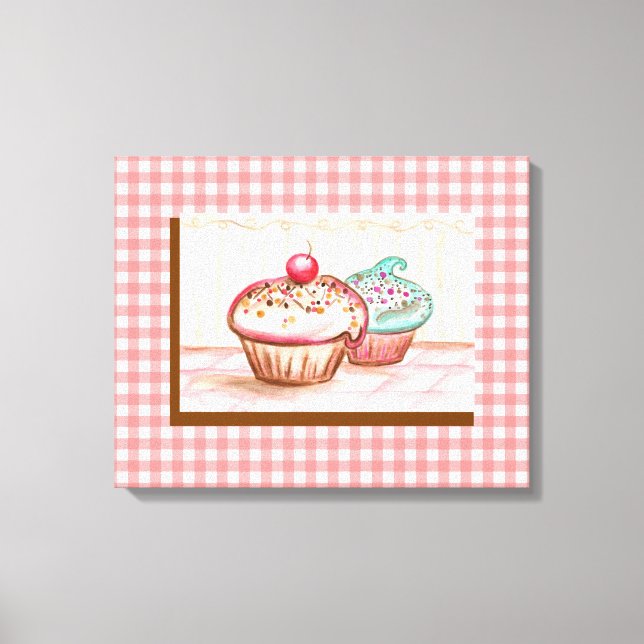 Skriv ut Cupkaka Canvas Art (Framsida)