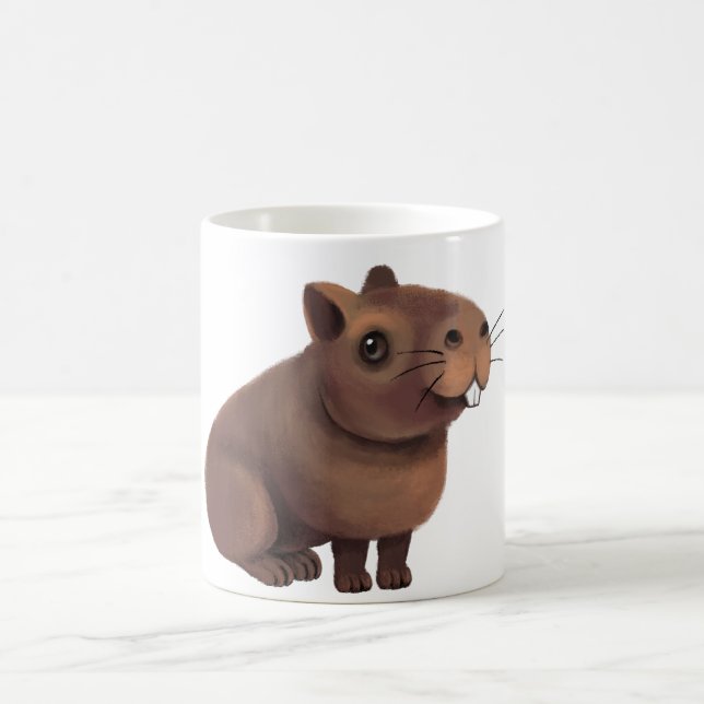 Skriv ut Cute Capybara. Kaffemugg (Center)
