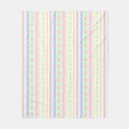 Skriv ut Cute Pastel Baby Fleecefilt