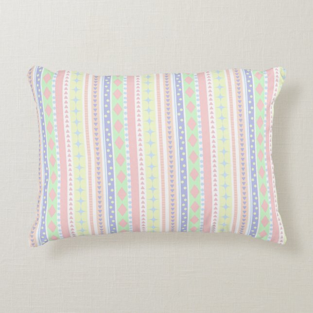 Skriv ut Cute Pastel Baby Prydnadskudde (Framsidan)