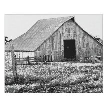 Skriv ut den gamla utskriften från Farmhouse Barn