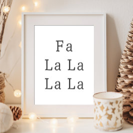 Skriv ut den moderna Boho-julklappen La Wall Art Poster