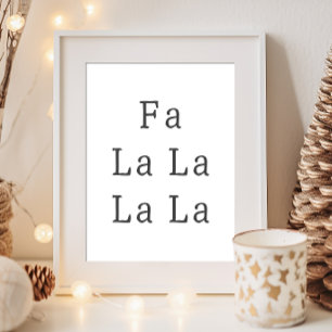 Skriv ut den moderna Boho-julklappen La Wall Art Poster