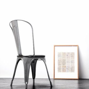 Skriv ut det gamla Vänner-cirkulationskortet i Bib Poster