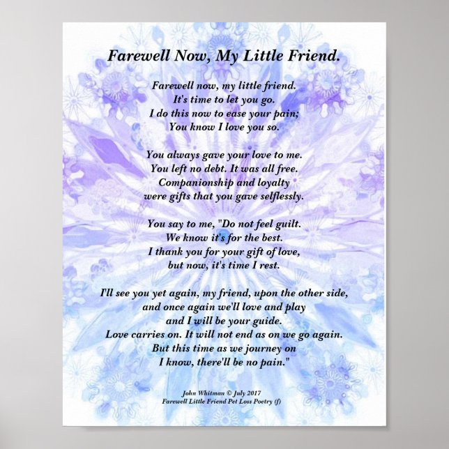 Skriv ut Dikt Ange sympati, Poster värde (projekti (Framsidan)