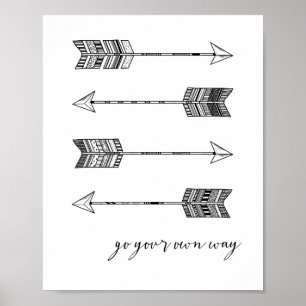 Skriv ut din egen pil poster