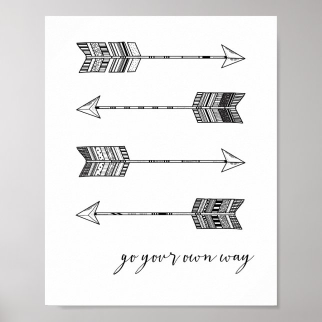 Skriv ut din egen pil poster (Framsidan)