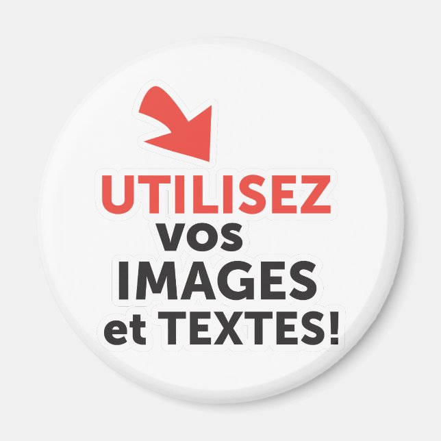 Skriv ut dina DIY-designs online på svenska Magnet (Framsidan)