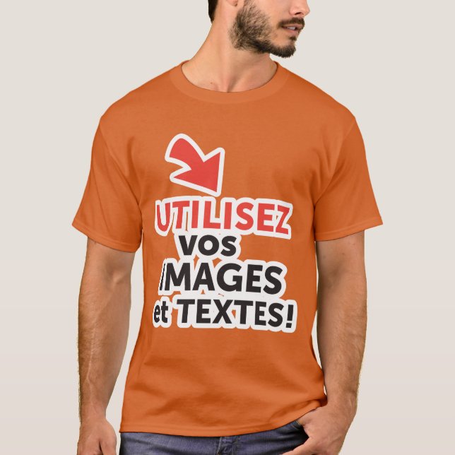 Skriv ut dina DIY-designs online på svenska Tee (Framsida)
