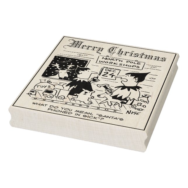 Skriv ut dina egna julkort stämpel (Stämpel)