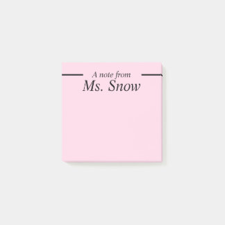 Skriv ut dina egna post-it-lappar - Rosa Post-it Block