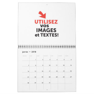 Skriv ut dina mönster online på franska kalender