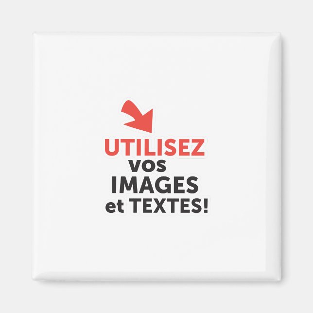 Skriv ut dina mönster online på franska magnet (Framsidan)