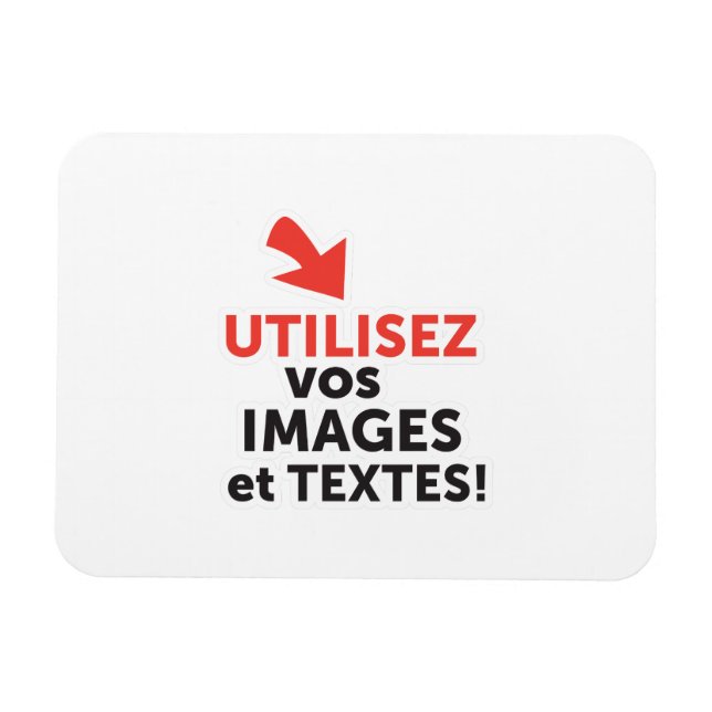 Skriv ut dina mönster online på franska magnet (Horisontell)