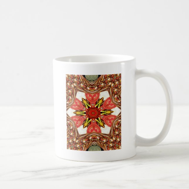 Skriv ut Dockle Blommigt Art Kaffemugg (Höger)
