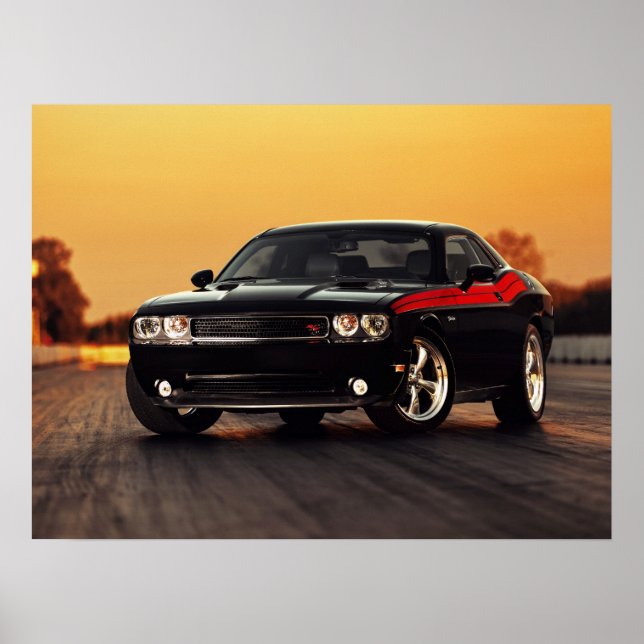 Skriv ut Dodge Challenger Poster (Framsidan)