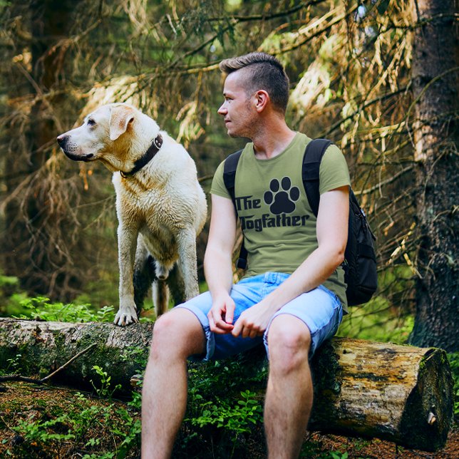 Skriv ut Dogfather Hund Pet Paw T Shirt (Skapare uppladdad)