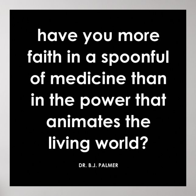 Skriv ut doktor Palmer Faith Quote Series Poster (Framsidan)