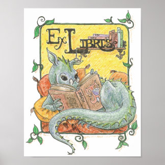 Skriv ut Dragon Reader Poster