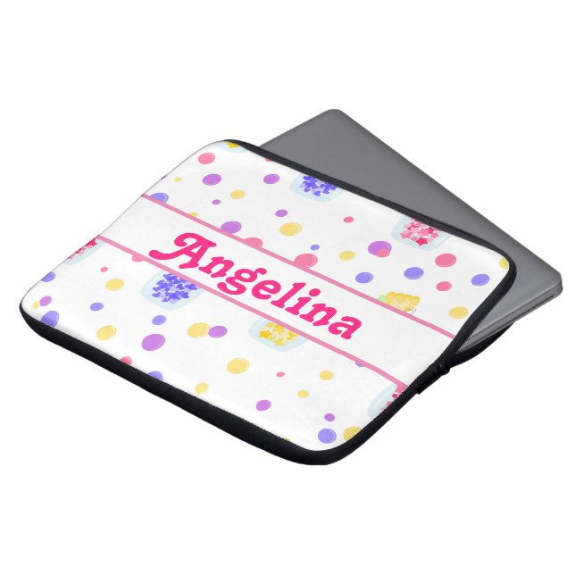 Skriv ut eget färgglatt dataskal laptop fodral (Framsida topp)