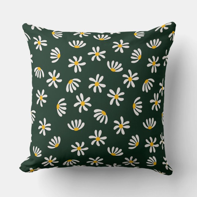 Skriv ut elegant Blommigt | Botaniskt väggkonst |  Kudde (Framsida)