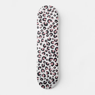 Skriv ut elegant Ro Guld Black Leopard Animal Prin Mini Skateboard Bräda 18,5 Cm