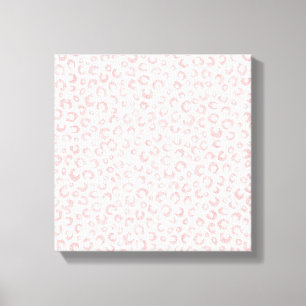 Skriv ut elegant Ro Guld Glitter leopard på djur Canvastryck