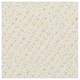 Skriv ut elegant White Guld Glitter Leopard Animal Tyg