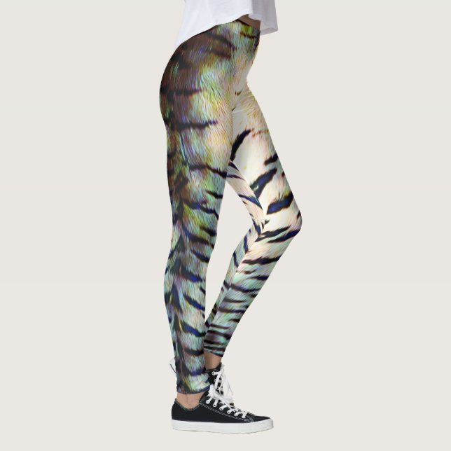 Skriv ut elektrisk tigerskal leggings (Höger)