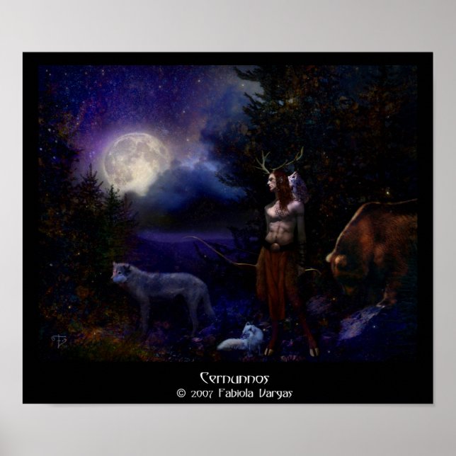 Skriv ut Elflands workshop Matte Poster (Framsidan)