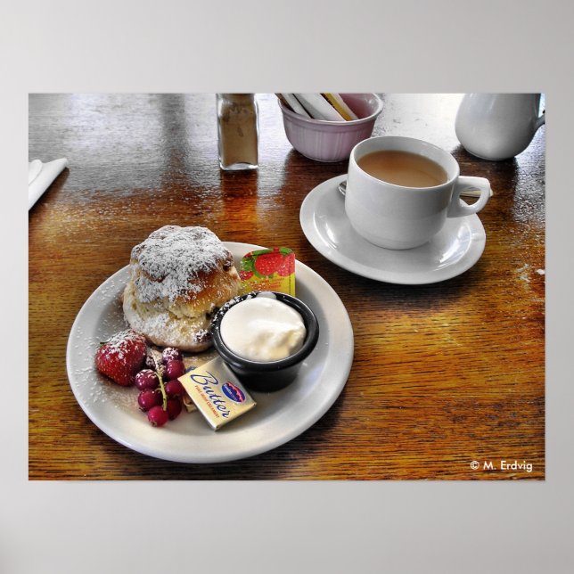 Skriv ut eller Poster tea och koner (Framsidan)