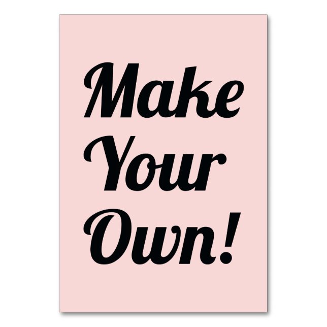 Skriv ut en Anpassningsbar Bordsnummer (Framsidan)