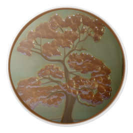 Skriv ut fack för Oak träd Drag keramik Knob Knopp