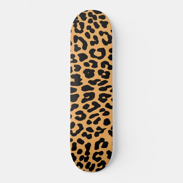Skriv ut Fantastisk Girls Leopard Skateboard Bräda 19,5 Cm (Framsida)
