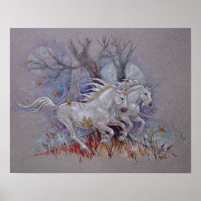 Skriv ut Fantasy Realm Crem Poster (Framsidan)