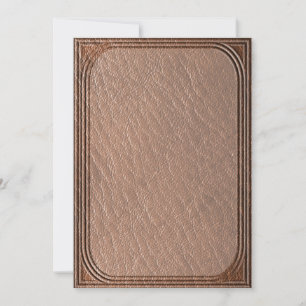 Skriv ut Faux Leather Struktur Inbjudningar