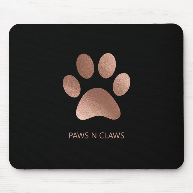 Skriv ut Faux Ro Guld Paw Musmatta (Framsidan)