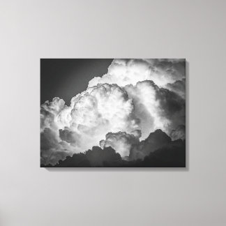 Skriv ut fet Fluffy Clouds Canvas Art