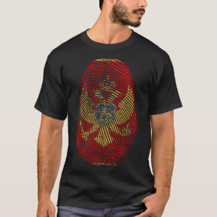 Skriv ut finger - Montenegro T Shirt