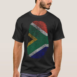 Skriv ut finger - södra Afrikan T Shirt
