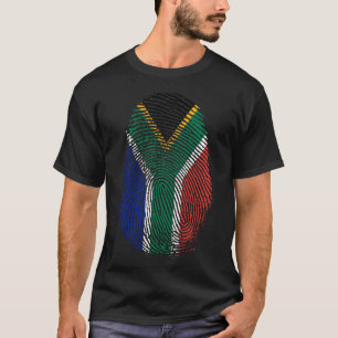 Skriv ut finger - södra Afrikan T Shirt